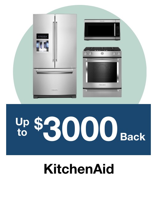 Up to $3000 back on KitchenAid